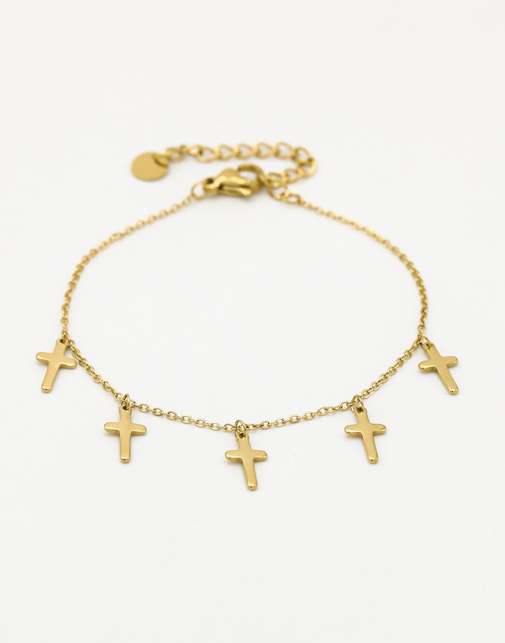 armband kruisjes goudkleurig