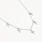 ketting kruisjes zilverkleurig