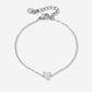 Armband klein hartje zilverkleurig