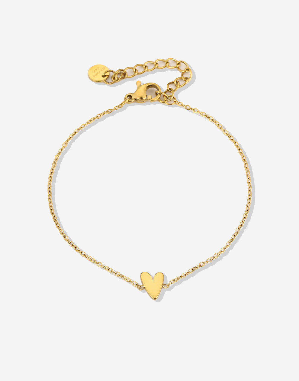 Armband klein hartje goudkleurig