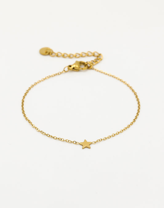 Armband kleine ster goudkleurig
