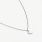 Kleine ketting maan zilverkleurig