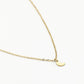 Ketting kleine maan goudkleurig
