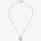 Ketting statement hart zilverkleurig