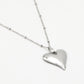 Ketting statement hart zilverkleurig