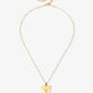 Ketting statement hart goudkleurig