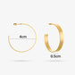 Flat hoops 4cm