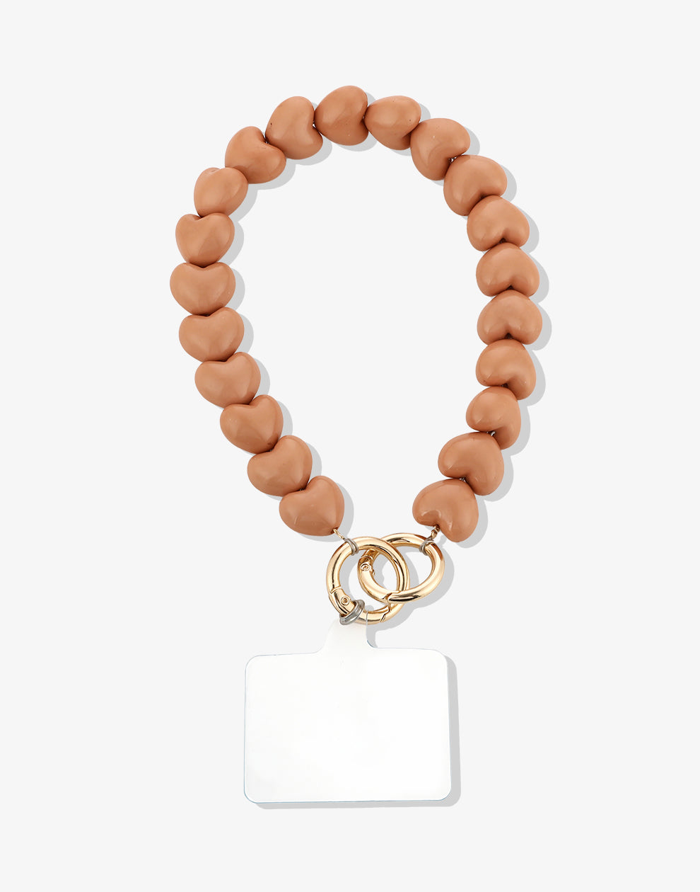 Telefonkabel beige Herzen