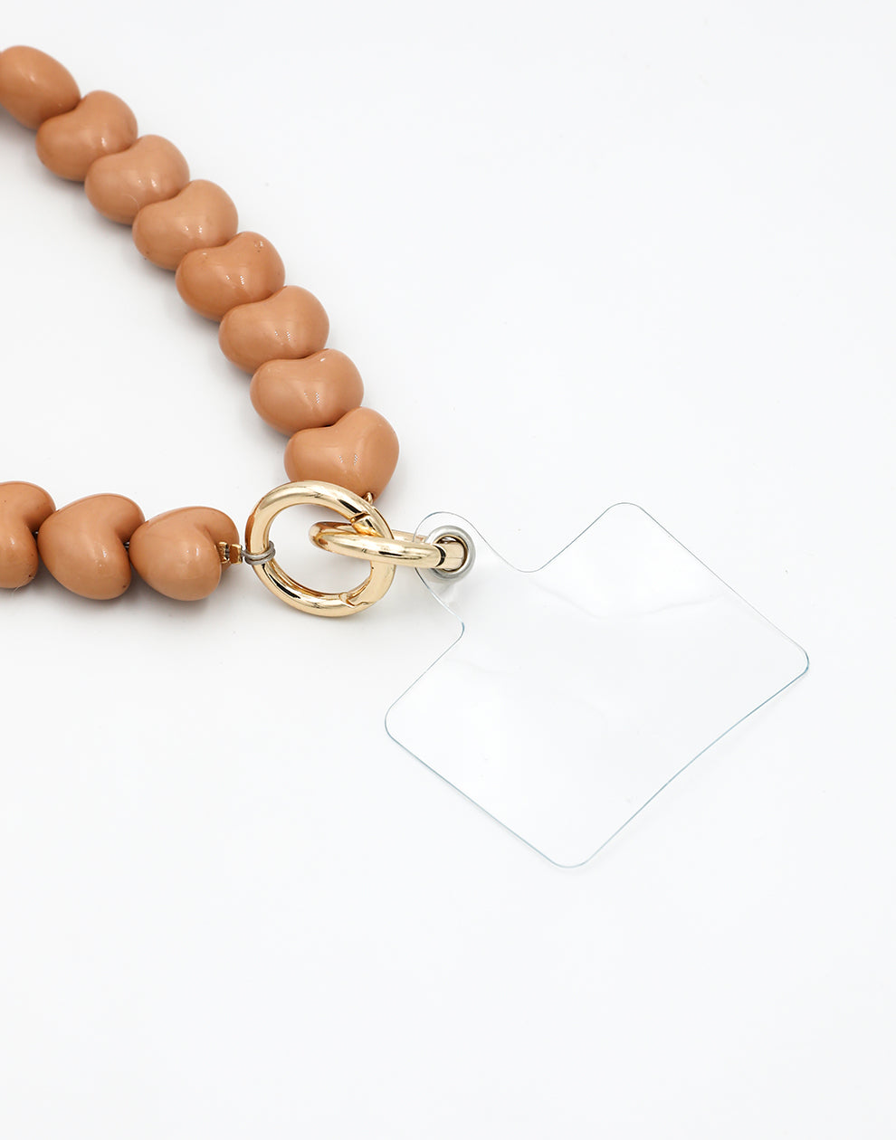 Telefonkabel beige Herzen