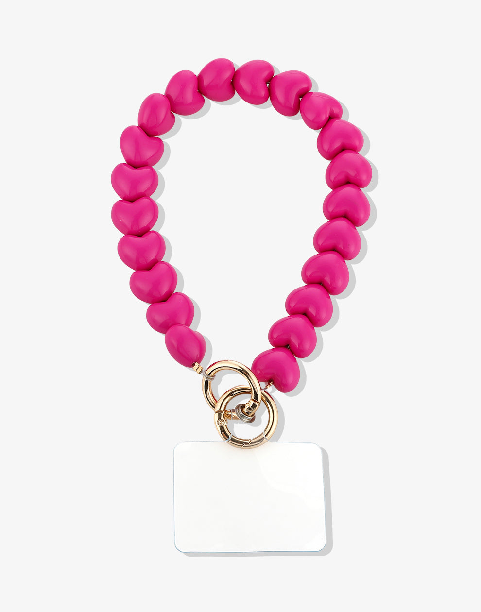 Telefonkabel fuchsiafarbene Herzen