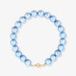Pastellblaue Perlenkette
