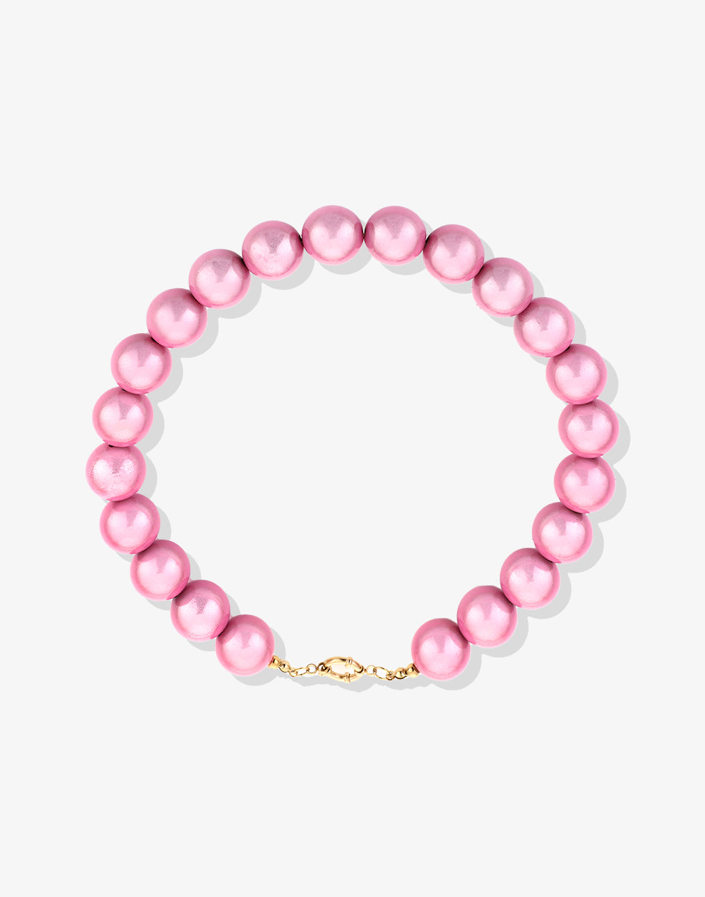 Kralenketting pastel roze