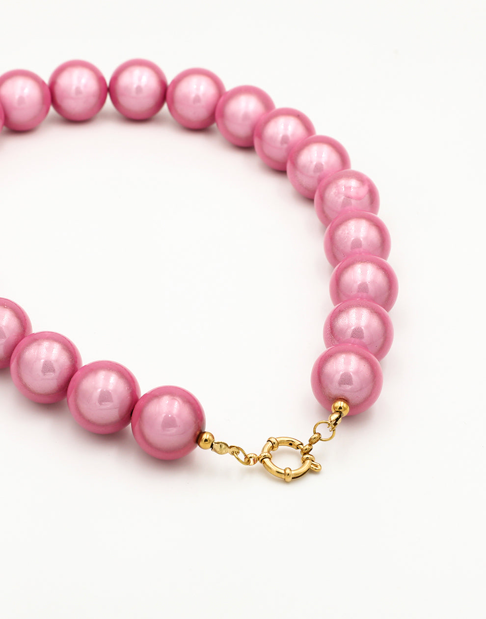 Kralenketting pastel roze