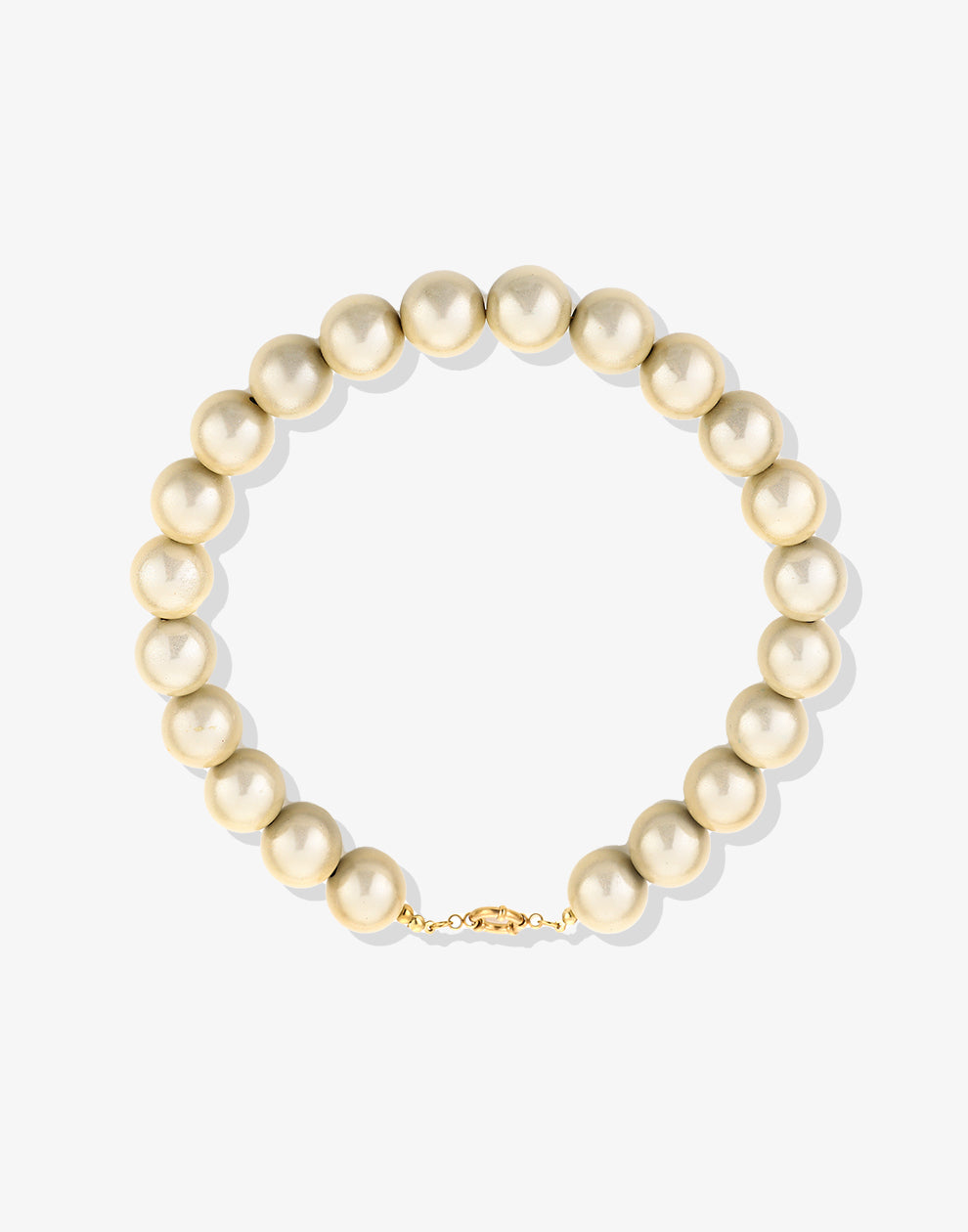 Kralenketting pastel beige