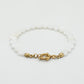 Kralenarmband hartjes wit