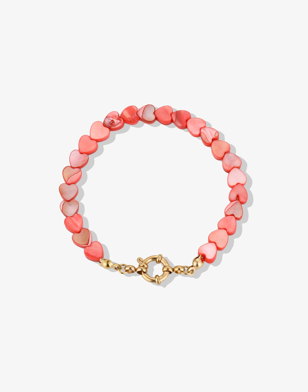 kralenarmband hartjes rood