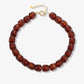Chunky kralenketting resin bruin