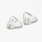 Statement earstud Triangle zilverkleurig