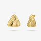 Statement earstud Triangle goudkleurig