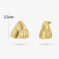 Statement earstud Triangle goudkleurig