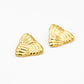 Statement earstud Triangle goudkleurig