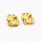 Statement oorstekers wave klein goudkleurig