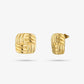 Vierkante statement studs 2cm goudkleurig