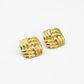 Vierkante statement studs 2cm goudkleurig