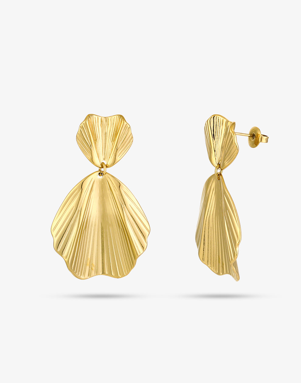 statement oorhangers goudkleurig