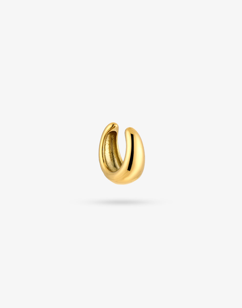 Earcuff thick goudkleurig