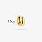 Earcuff thick goudkleurig