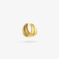 Earcuff thick dubbel goudkleurig