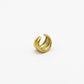 Earcuff thick dubbel goudkleurig