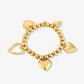 Kralen armband met harten bedels