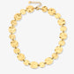 Ketting met geslagen munten goudkleurig
