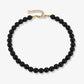 Black bead necklace