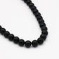 Black bead necklace