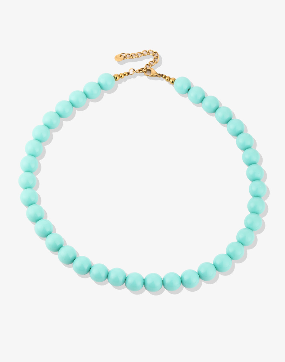 Lichtblauwe kralenketting