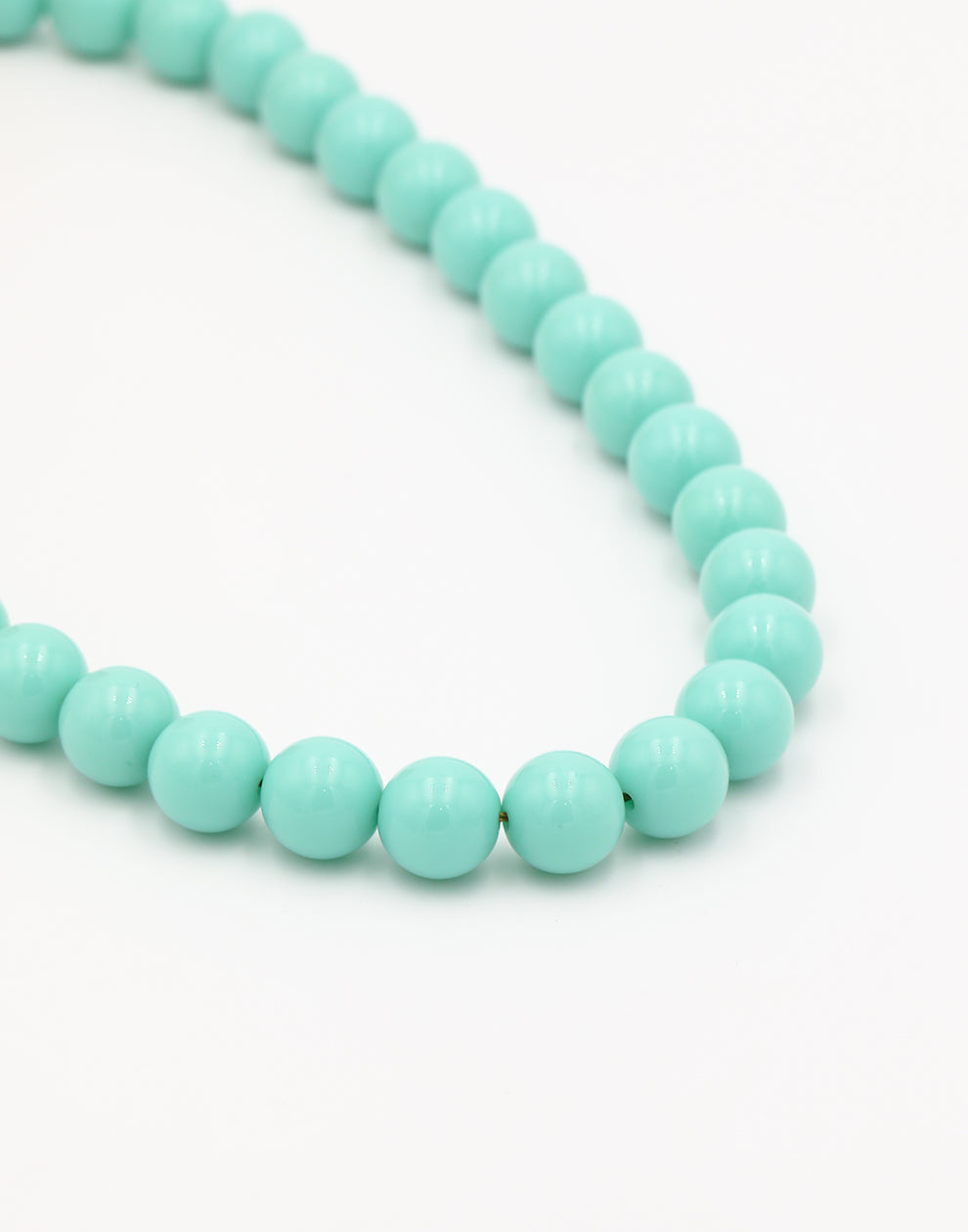 Lichtblauwe kralenketting