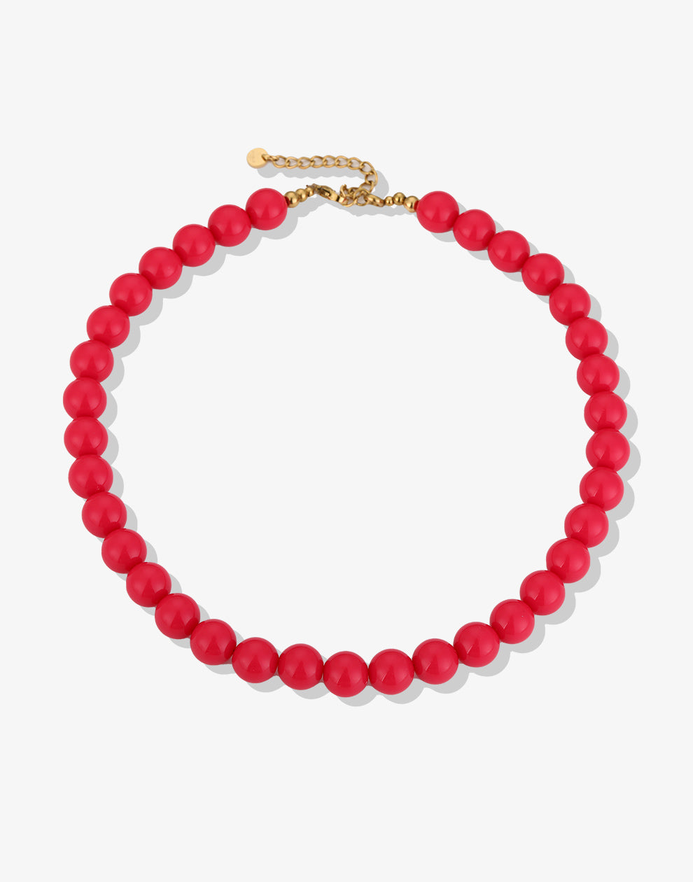 Fuchia kralenketting