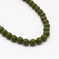 Olive green bead necklace