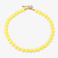 Gele kralenketting