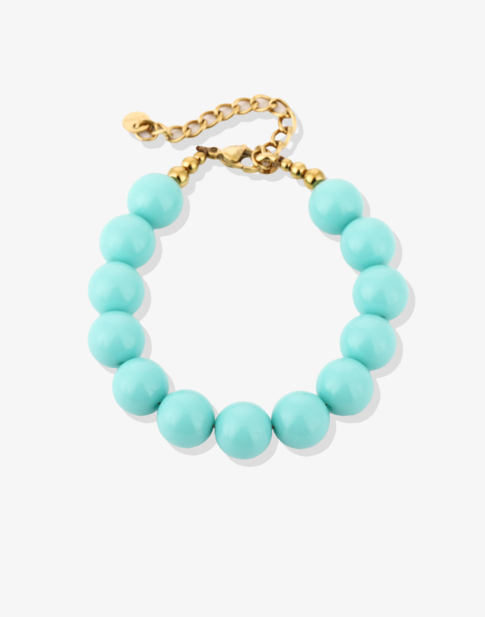 Lichtblauwe kralenarmband