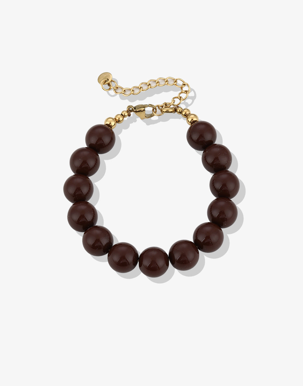 Bruine kralenarmband
