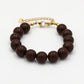 Bruine kralenarmband