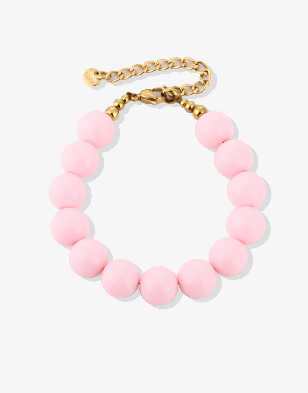 Roze kralenarmband