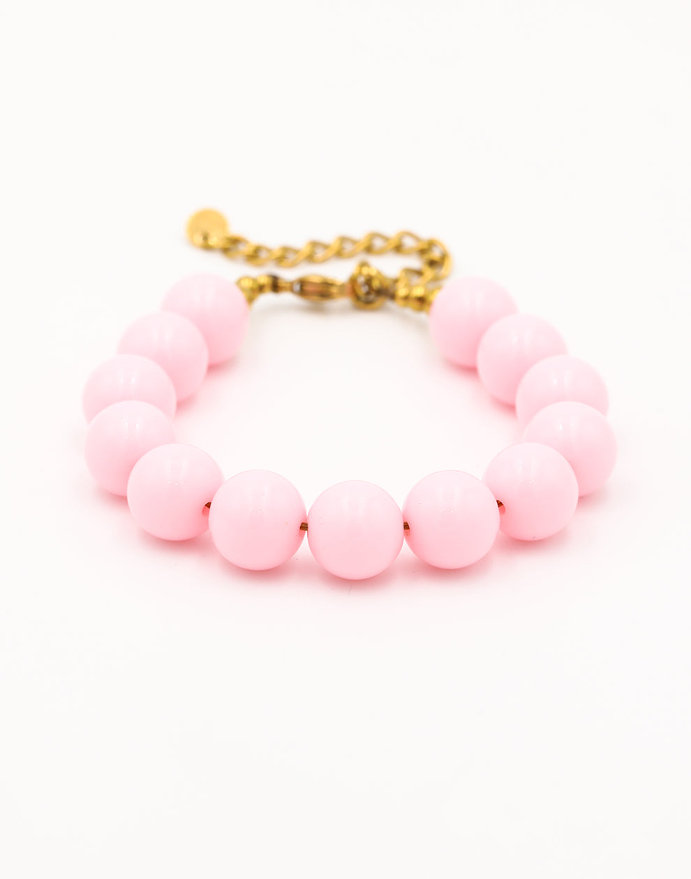 Roze kralenarmband