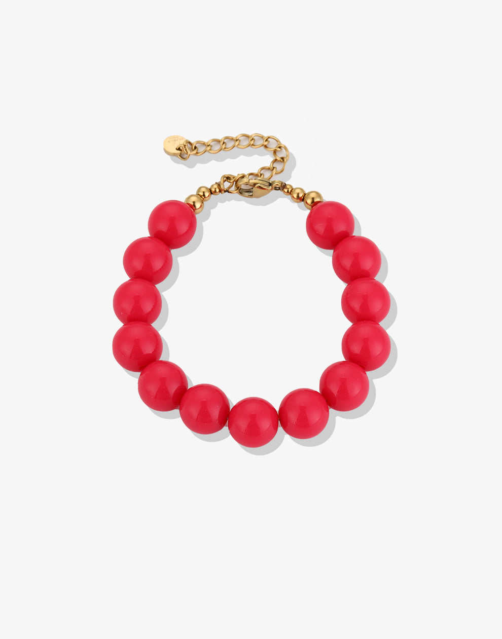 Fuchia kralenarmband