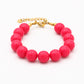 Fuchia kralenarmband