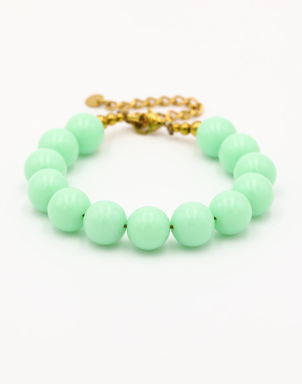 Mintgroene kralenarmband